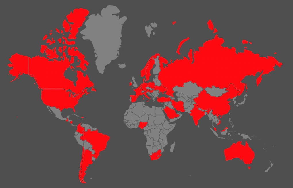 NetWalker ransomware global prevalence