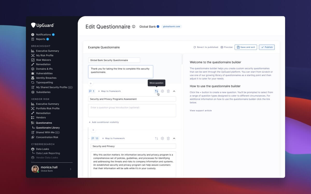 Build your own security questionnaires