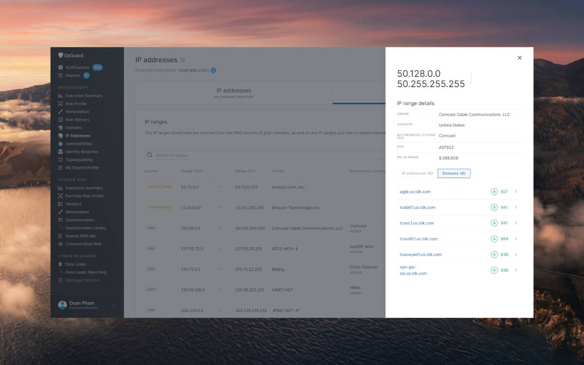 Enhanced support for IP addresses