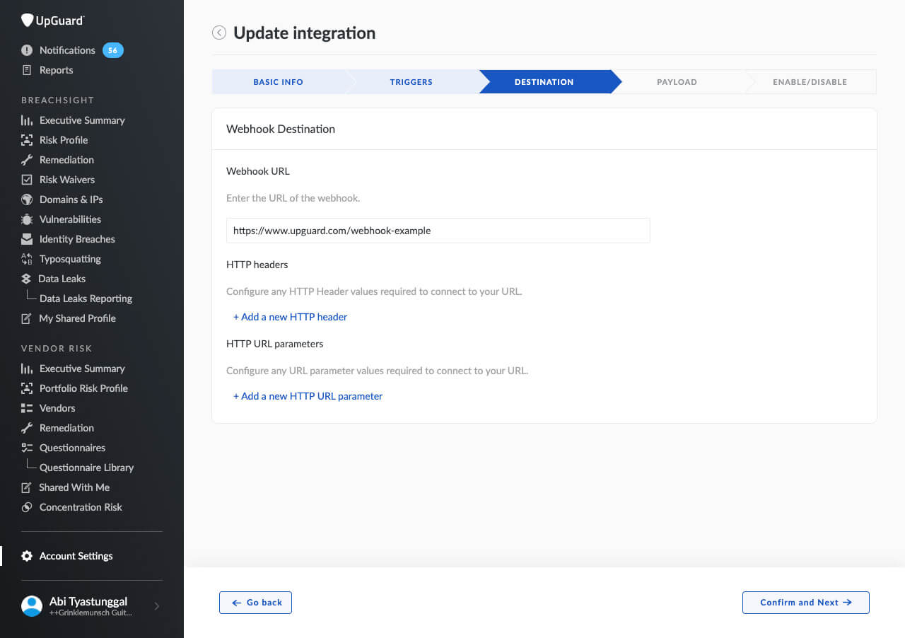 Improved webhook integrations
