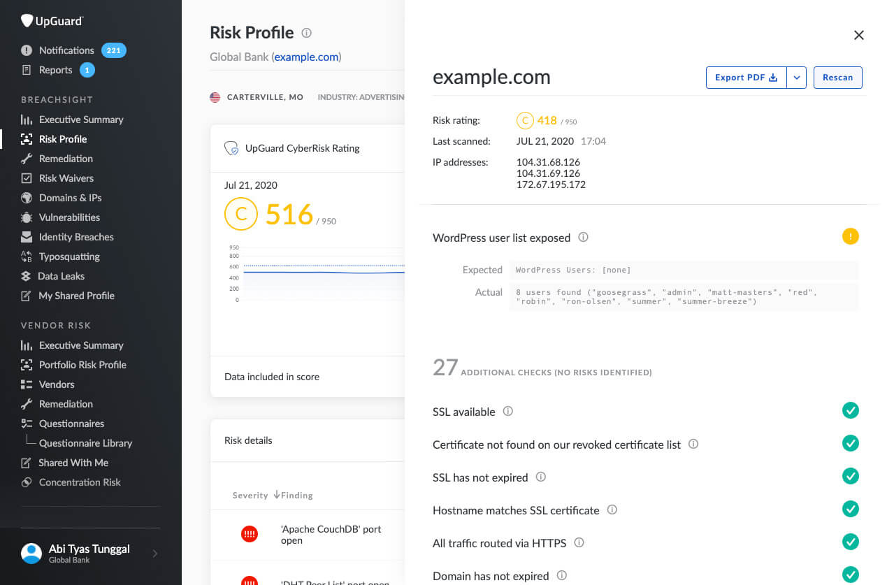 Improved WordPress information