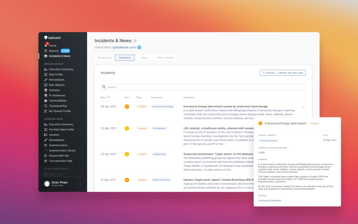 Incidents & News feed