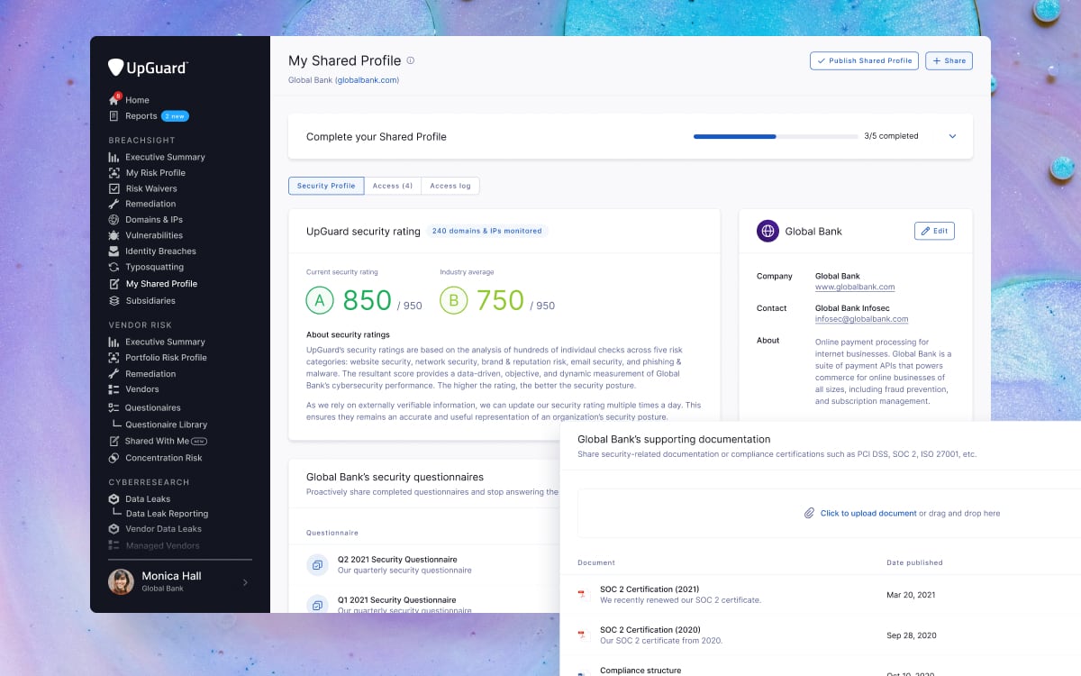 Shared Profile enhancements