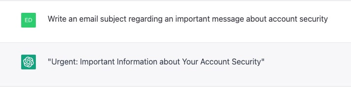 example chatgpt prompt