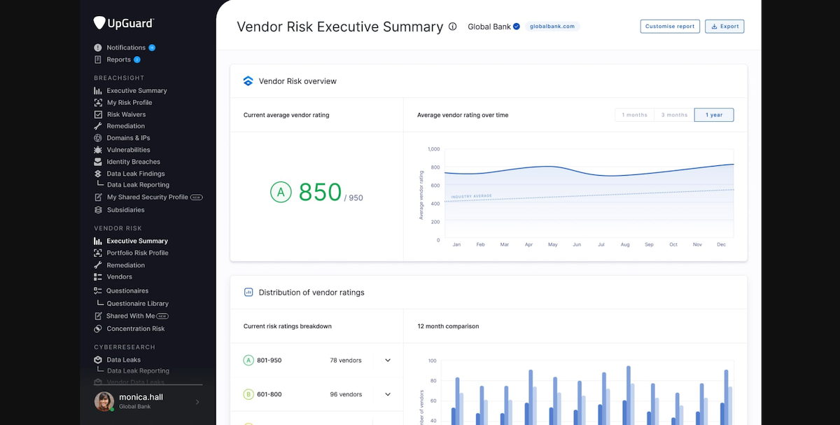 UpGuard Third-Party Risk Management Customer