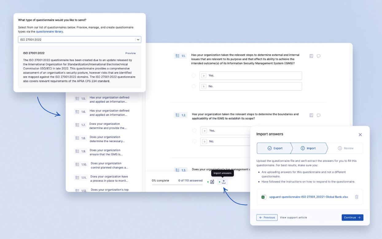 Two major questionnaires updates