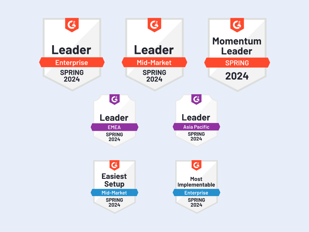 UpGuard's G2 badges